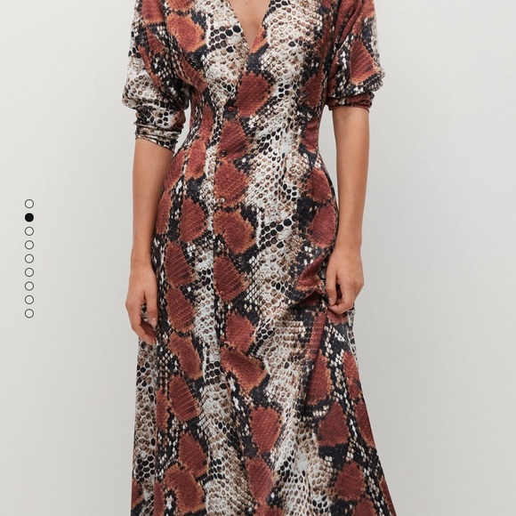 Mango snake print dress - Picture 2 of 10